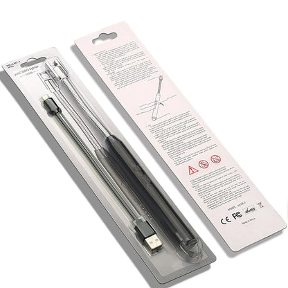 60° Outdoor Kitchen Lighter Usb Rechargeable Portable Electronic Arc Lighter Flexible Neck Safety Lock Windproof Eco Friendly Design (Random Colors)