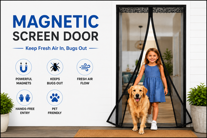 Magnetic Auto-Close Mosquito Door Net