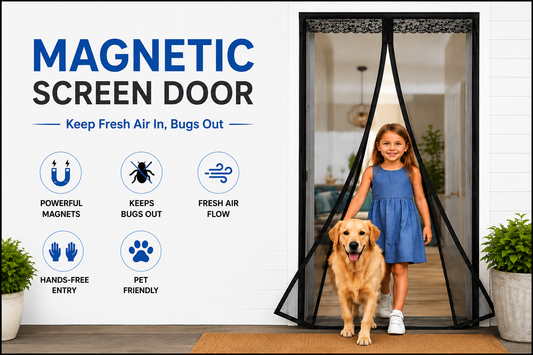 Magnetic Auto-Close Mosquito Door Net